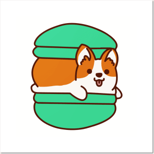 Macaron Corgi Posters and Art